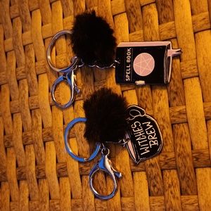 Adorable Halloween Keychains Set w/ Pom Pom